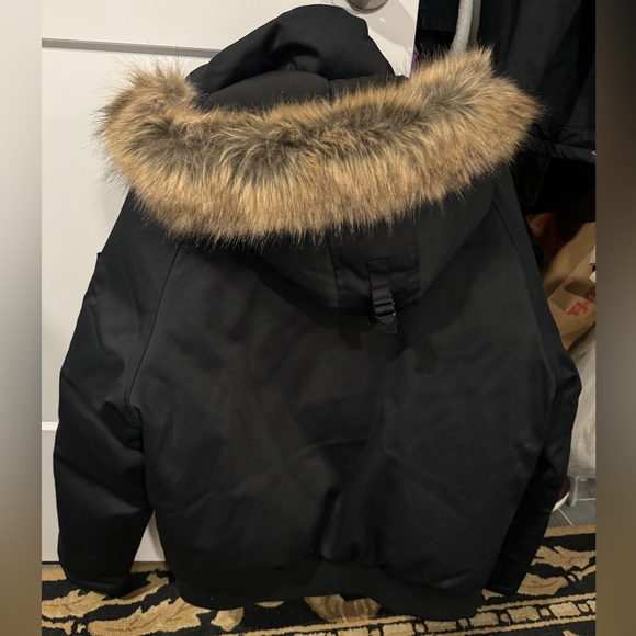 Mens The Kooples Faux Fur Trim Hood Parka - Picture 2 of 8